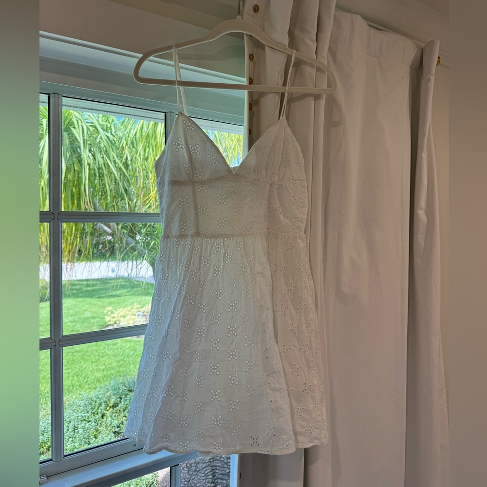Zara Eyelet Mini Dress
